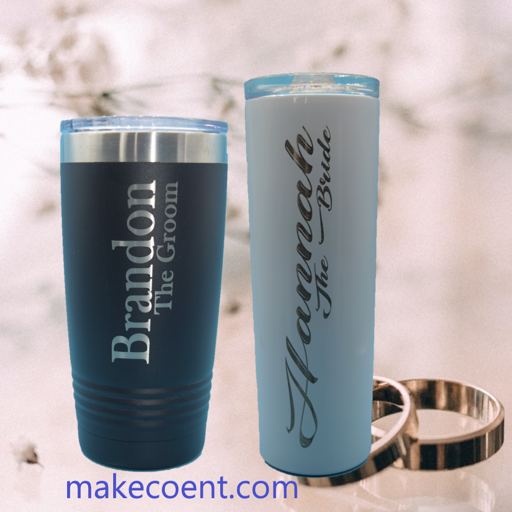 Custom Laser Engraved YETI Wine Tumbler Mug Bride Bridesmaid