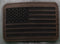 Flexfit Multicam Camo Ballcap w/ Leatherette American Flag Patch Woodland BDU Pattern