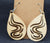 Wooden Teardrop Swirls Cut-Out Earrings! Made in Montana!