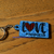Love #CAMPINGLIFE KeychainMade in Montana, USA w/ Blue Glitter & Buffalo Plaid