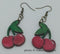 Made in Montana! Wooden Cherry Earrings!